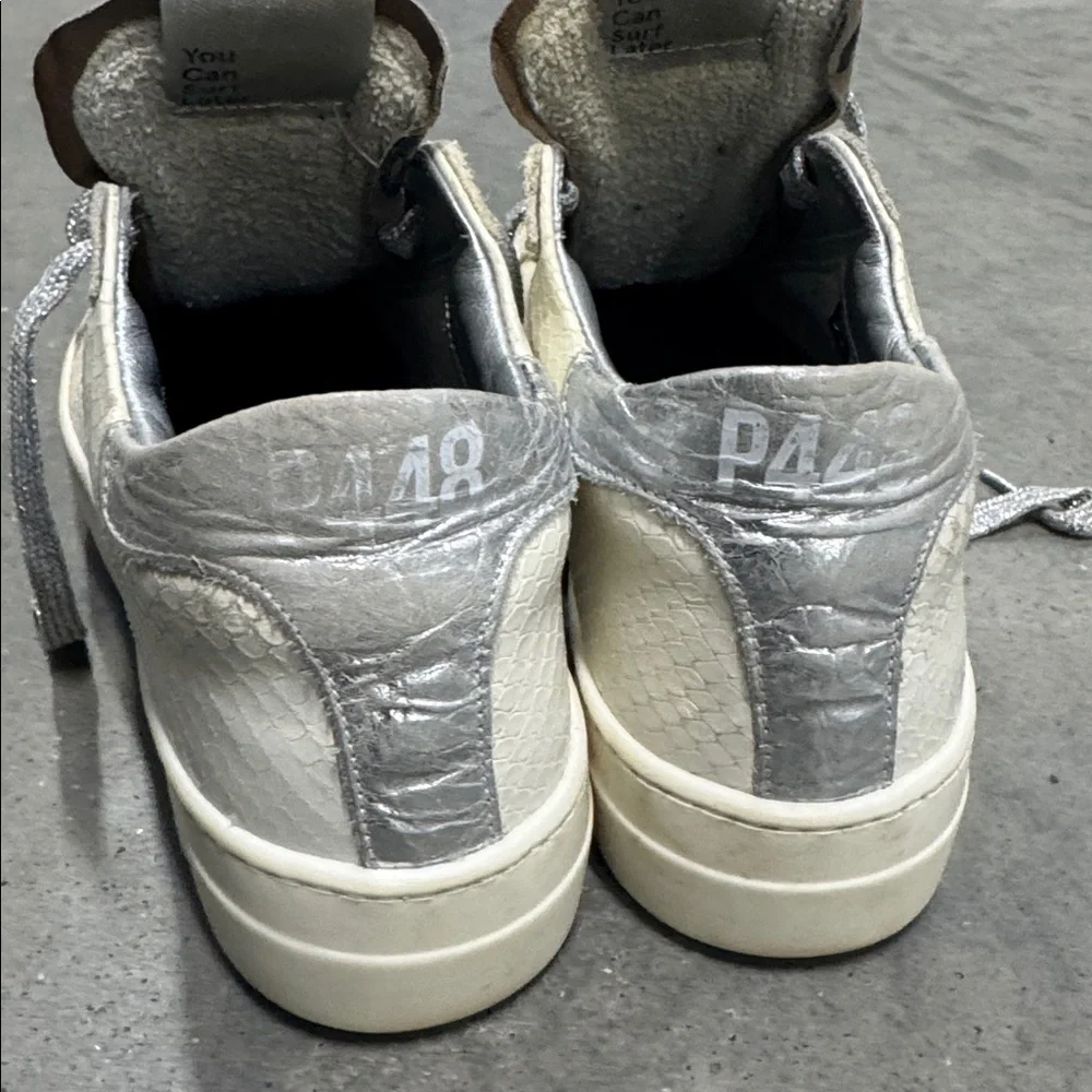 P448 You Can Surf Later Leopard Tongue Womens Sneakers Size 35 US 5.5 - Picture 4 of 8